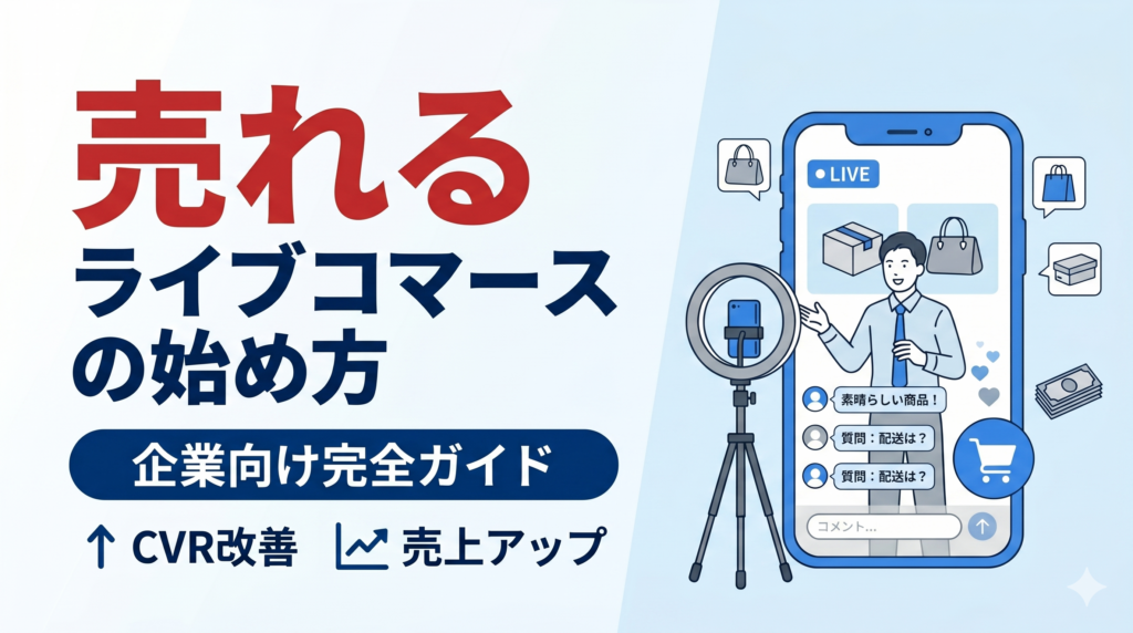 ライブコマースの始め方 企業向け完全ガイド 売上アップとCVR改善の方法