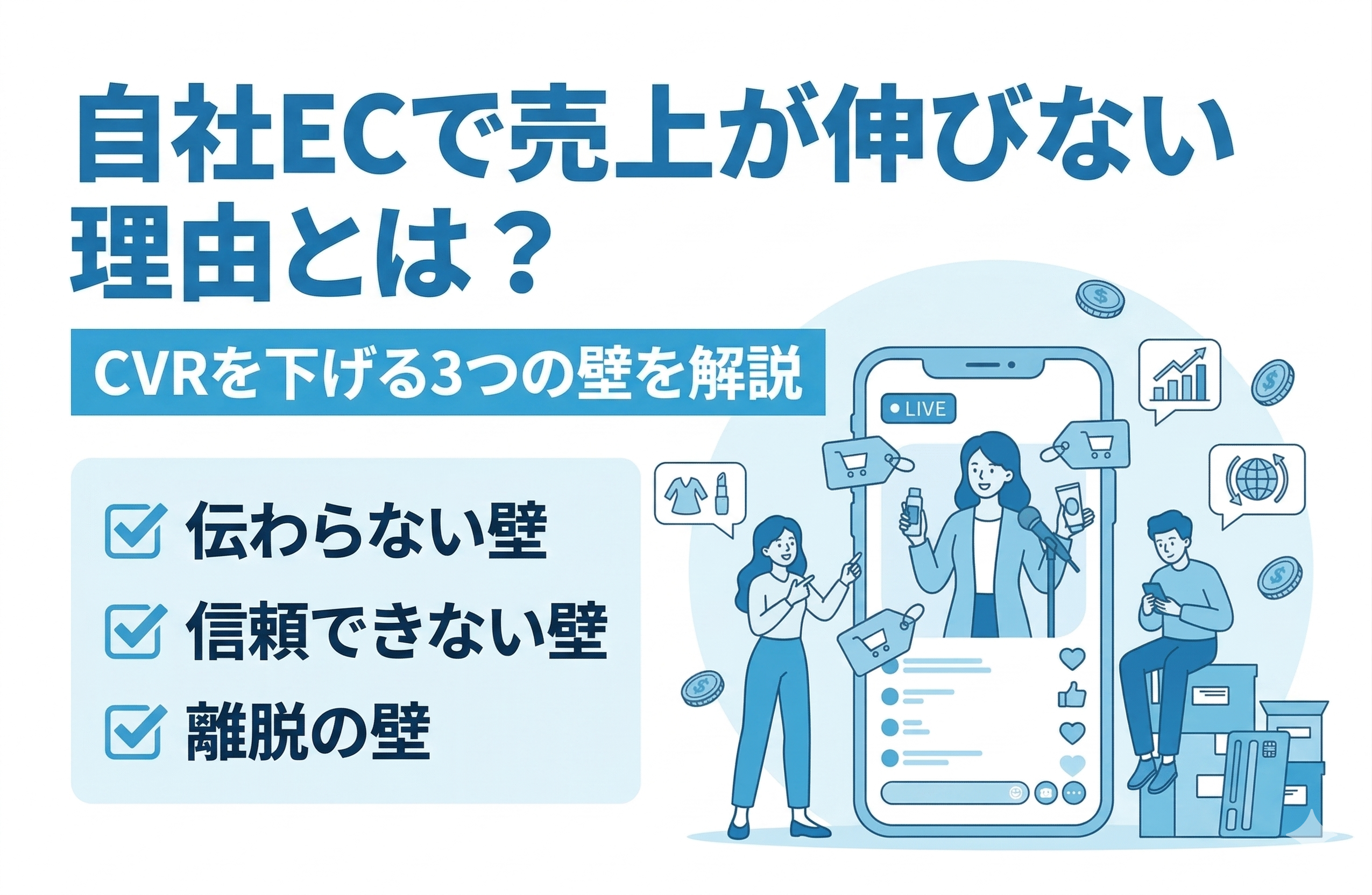 自社ECで売上が伸びない理由とは？画像・文章だけでは伝わらない3つの壁を解説