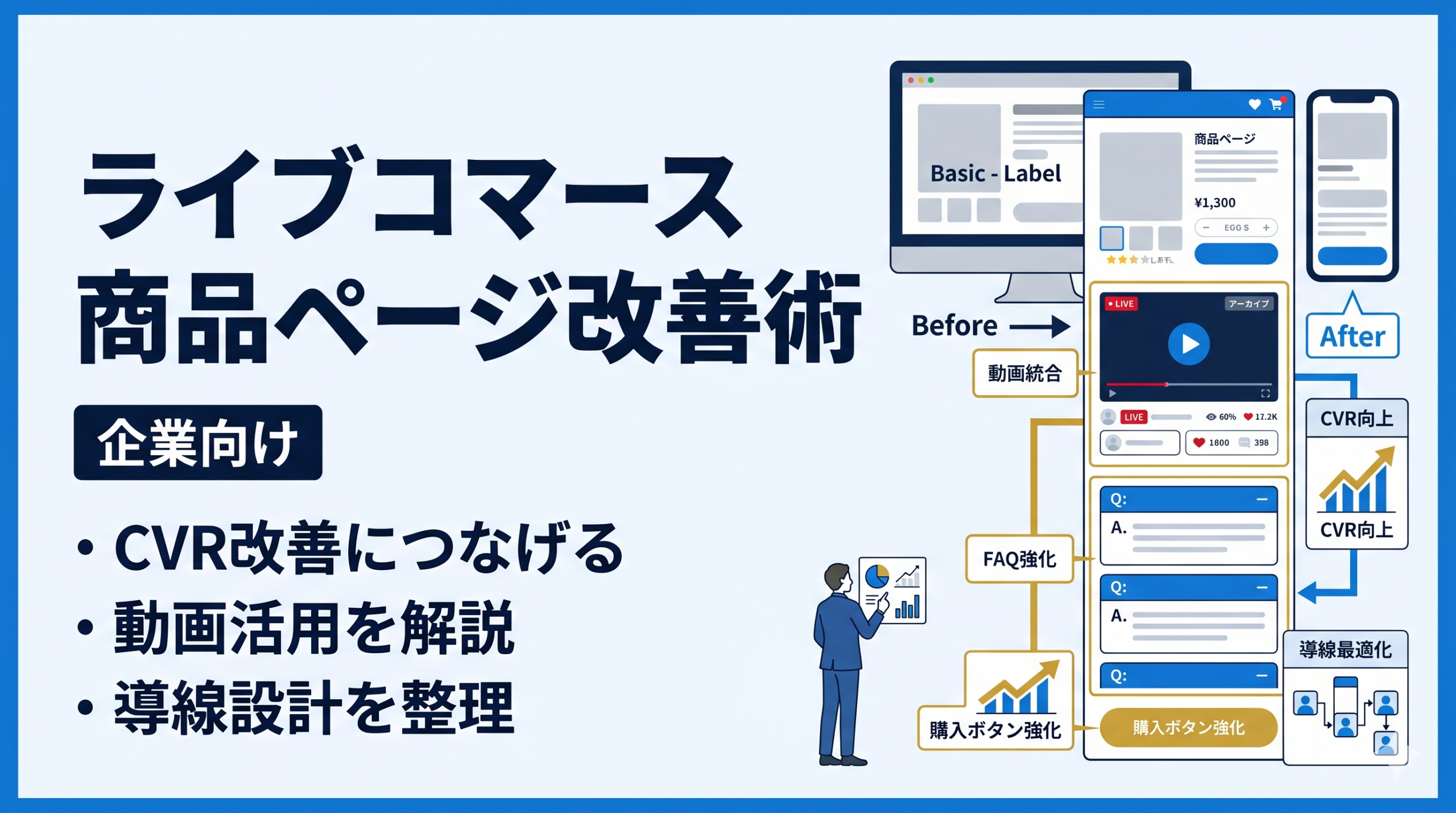 ライブコマースの商品ページ改善術｜CVRを上げる導線設計と動画活用を解説